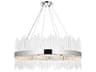 Elegant Lighting Dallas 20-Light Chrome Crystal Drum Linear Pendant