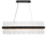Elegant Lighting Dallas 24-Light Black Crystal Linear Island Pendant