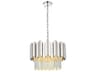 Elegant Lighting Willow 4-Light Chrome Drum Chandelier