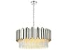 Elegant Lighting Willow 8-Light Chrome Drum Chandelier