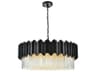 Elegant Lighting Willow 10-Light Black Drum Chandelier