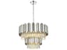 Elegant Lighting Willow 8-Light Chrome Drum Tiered Chandelier