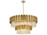 Elegant Lighting Willow 16-Light Satin Gold Tiered Chandelier