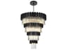 Elegant Lighting Willow 27-Light Black Tiered Chandelier