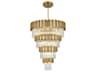 Elegant Lighting Willow 27-Light Satin Gold Tiered Chandelier