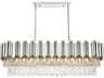 Elegant Lighting Willow 12-Light Chrome Tiered Island Pendant