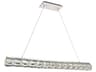 Elegant Lighting Valetta 1-Light Chrome Clear Crystal LED Island Pendant