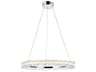 Elegant Lighting Laurel Chrome Clear Crystal LED Drum Chandelier