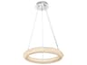 Elegant Lighting Bowen 1-Light Chrome Round Pendant