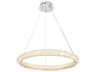 Elegant Lighting Bowen 1-Light Chrome Round Pendant