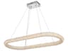 Elegant Lighting Bowen 1-Light Chrome Linear Island Pendant