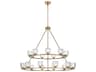 Elegant Lighting Cadence 21-Light Satin Gold Tiered Chandelier