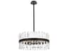 Elegant Lighting Serephina 14-Light Black Crystal Linear Pendant