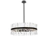 Elegant Lighting Serephina 16-Light6-Light Black Crystal Linear Pendant