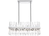 Elegant Lighting Serephina 16-Light6-Light Chrome Crystal Linear Island Pendant