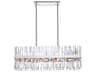Elegant Lighting Serephina 20-Light Chrome Crystal Linear Island Pendant
