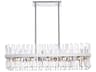Elegant Lighting Serephina 24-Light Chrome Crystal Linear Island Pendant