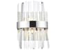 Elegant Lighting Serephina 2-Light Chrome Crystal Wall Sconce