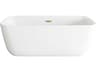 Elegant Lighting Glossy White 67" Bathtub
