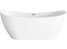 Elegant Lighting Bristol Glossy White Bathtub