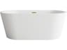 Elegant Lighting Bryant Glossy White Bathtub
