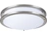 Elegant Lighting Ripple Brushed Nickel LED Round Flush Mount