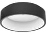 Eglo Marghera Black Round Flush Mount