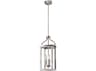 Eglo Westbury 3-Light Brown Acia Wood Brushed Nickel Mini Pendant