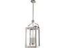 Eglo Westbury 4-Light Brown Acia Wood Brushed Nickel Mini Pendant