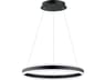 Eglo Tonarella 1-Light Black Round Pendant