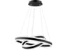 Eglo Tonarella 2-Light Black Round Pendant