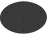 Eglo Canopy Black 3-Light Round Canopy