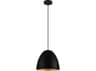 Eglo Sarabia 1-Light Black Bell Mini Pendant