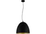 Eglo Sarabia 1-Light Black Bell Pendant
