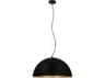 Eglo Rafaelino 1-Light Black Dome Pendant