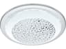 Eglo Acolla 1-Light Chrome Round Flush Mount