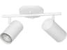 Eglo Calloway 2-Light White Cylinder Track & Rail Light