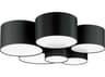 Eglo Pastore 6-Light Black Flush Mount