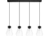 Eglo Montey 4-Light Matte Black Island Pendant