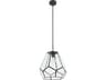 Eglo Mardyke 1-Light Black Geometric Pendant