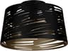 Eglo Akers Mill 1-Light Black Semi Flush Mount