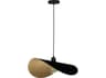 Eglo Saceda 1-Light Black Gold Leaf Pendant