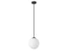 Eglo Rondo 1-Light Black Globe Mini Pendant