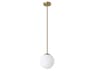 Eglo Rondo 1-Light Brushed Brass Globe Mini Pendant