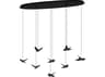Eglo Paratebueno 8-Light Black Chrome Island Pendant