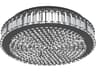 Eglo Balparda 1-Light Black Round Flush Mount