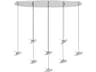 Eglo Paratebueno 8-Light Chrome Island Pendant