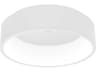 Eglo Marghera 1-Light White Round Flush Mount