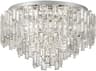 Eglo Calmeilles 10-Light Chrome Tiered Flush Mount