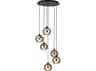 Eglo Lemorieta 6-Light Black Globe Pendant